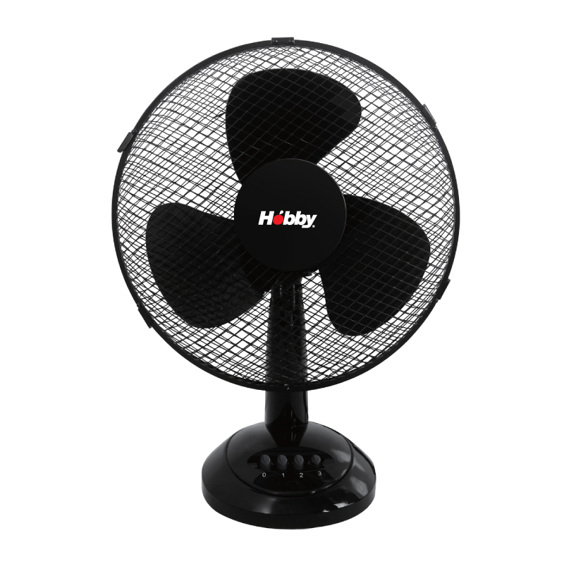 HOBBY HTF-80535 Ανεμιστήρας Επιτραπέζιος 30εκ Μαύρος (800535)